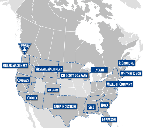 Service Map North America